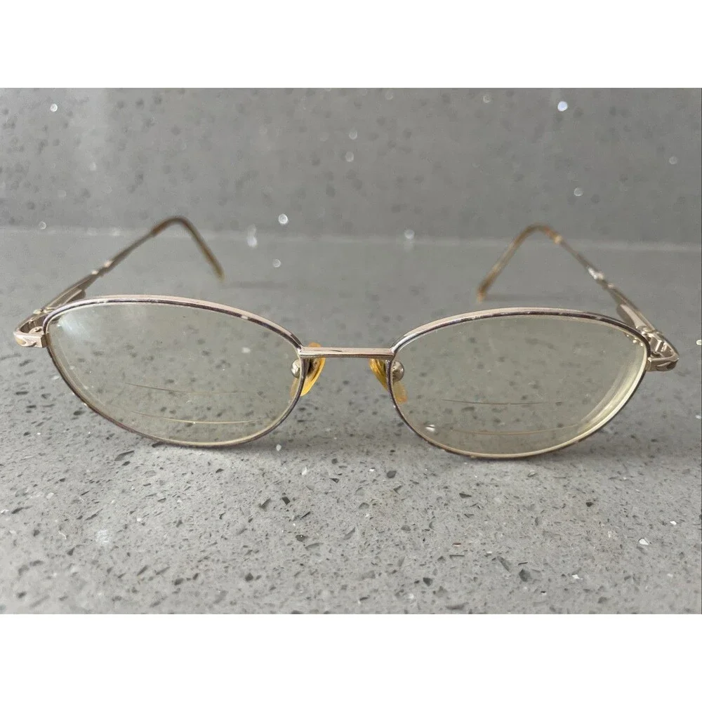 Savvy 51-16-130 Eyeglasses Frames ONLY Glasses Full Rim gold Vtg